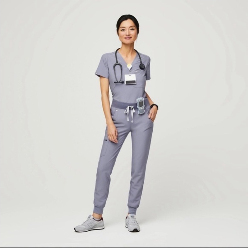 FIGS | Vapor Blue Space Dye Scrubs